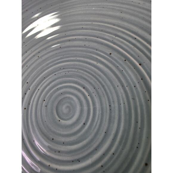 SANGO Siterra Artist Blend Green with Fleck Stoneware 10.5" Dinner Plate Set /2 - Picture 3 of 7